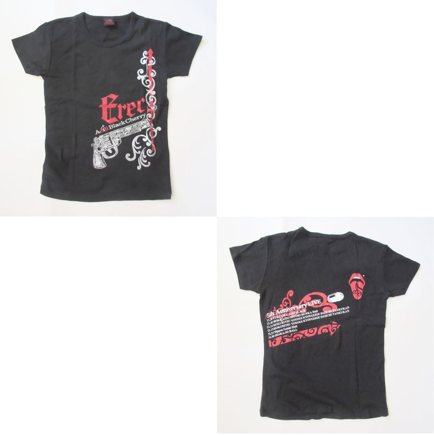 買取 Acid Black Cherry Abc 5th Anniversary Live Erect Tシャツ レディース アーティストショップjp