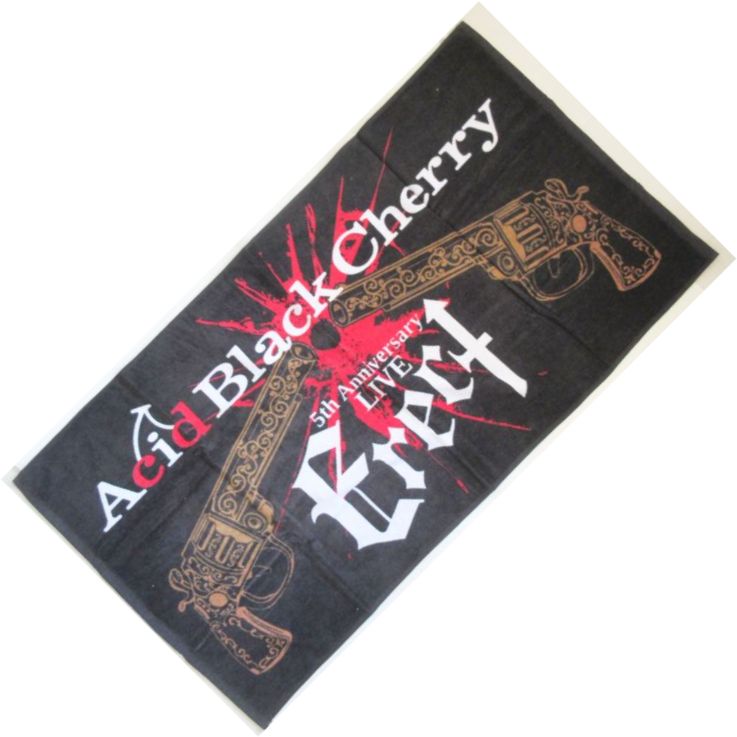 買取 Acid Black Cherry Abc 5th Anniversary Live Erect バスタオル アーティストショップjp