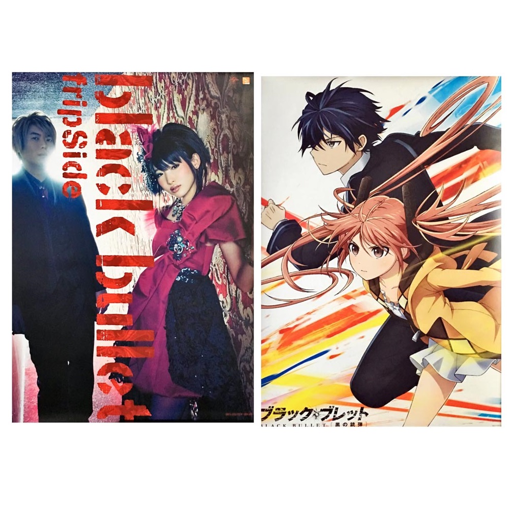 買取 Fripside 南條愛乃 ポスター ブラック ブレット Black Bullet 両面 特典 アーティストショップjp