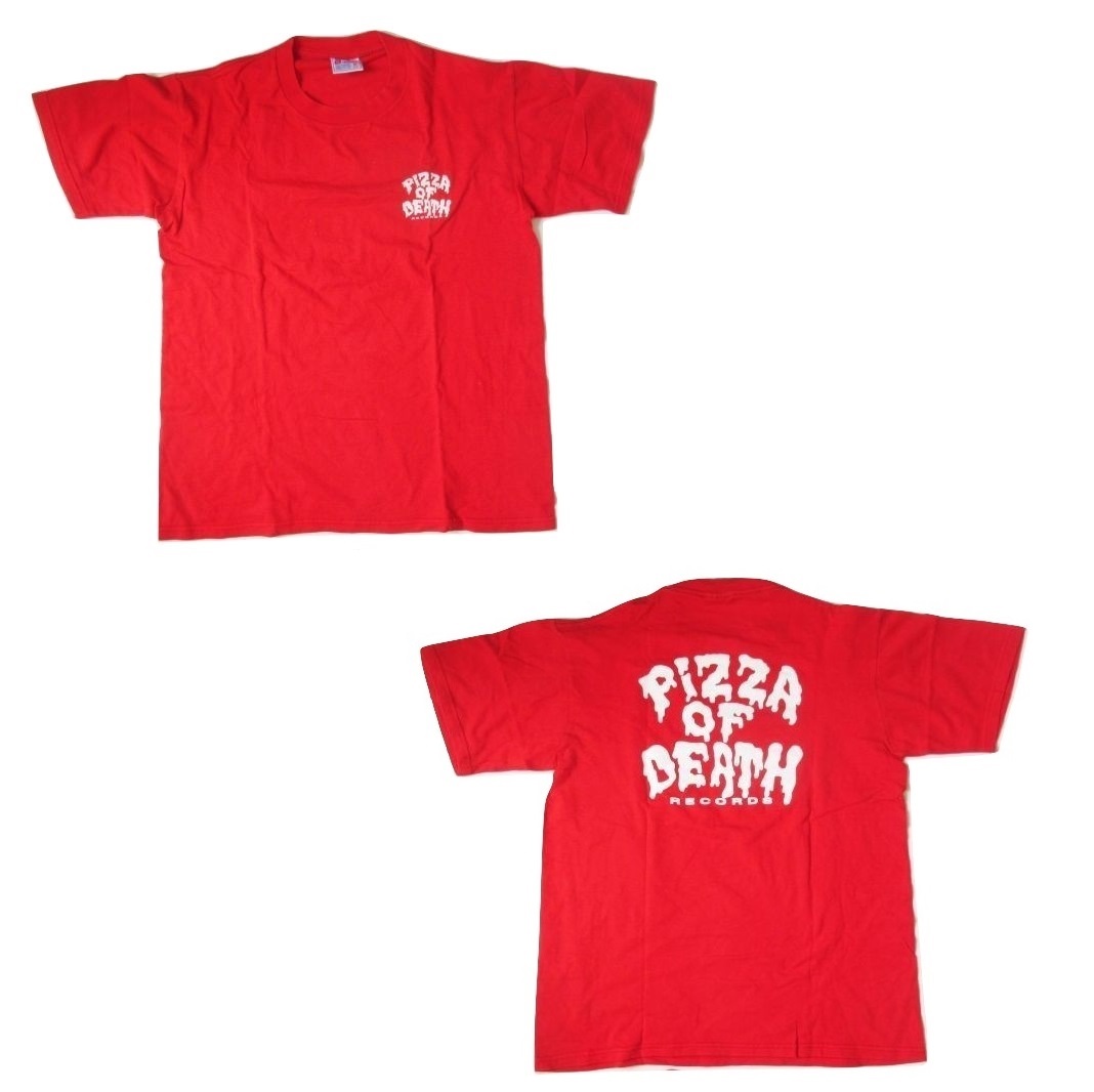 買取 Hi Standard ハイ スタンダード その他 Tシャツ レッド Pizza Of Death ロゴ アーティストショップjp