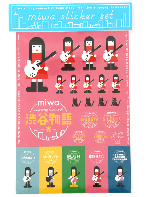 買取 Miwa Spring Concert 14 渋谷物語 完 ステッカー アーティストショップjp