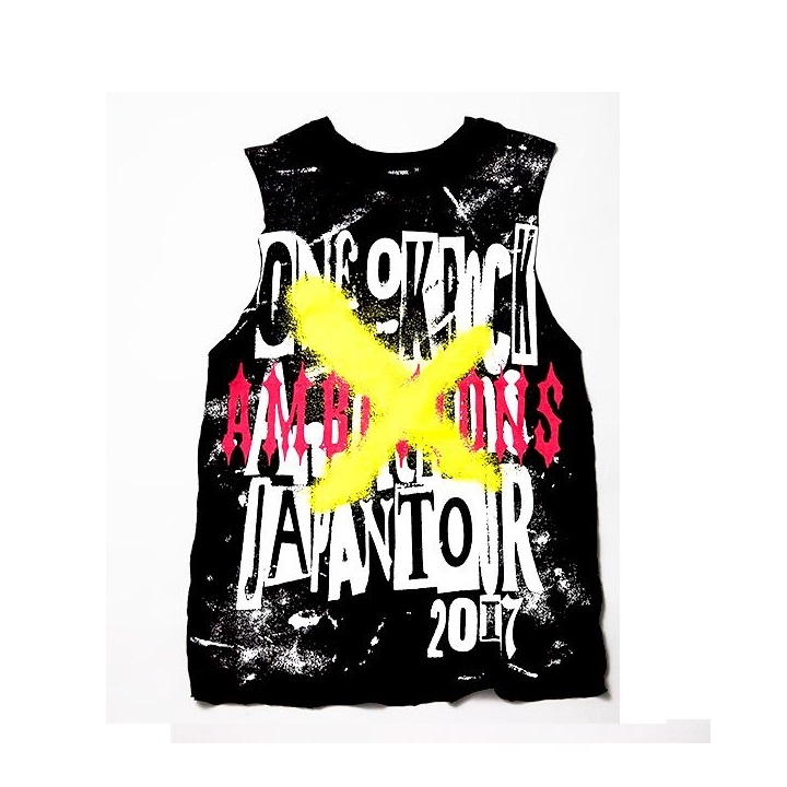 買取 One Ok Rock ワンオク 17 Ambitions Japan Tour タンクトップ ブラック アーティストショップjp