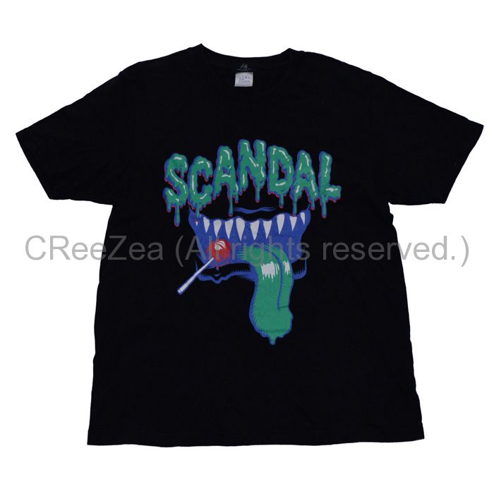 買取】SCANDAL(スキャンダル) TOUR 2016「YELLOW」 SCANDAL Tシャツ ブラック || アーティストショップJP