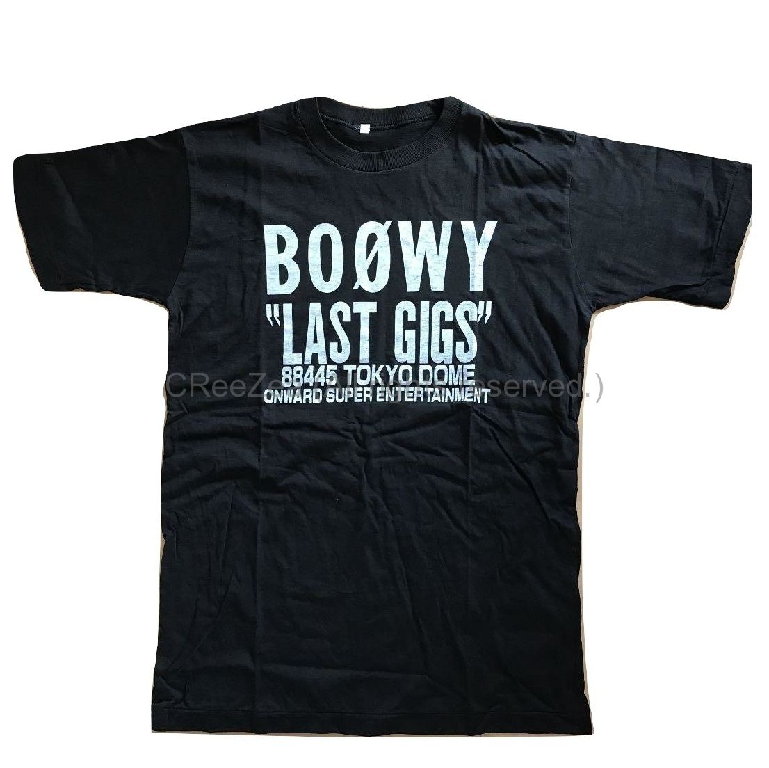 買取】BOOWY(ボウイ) LAST GIGS Tシャツ ブラック || アーティスト