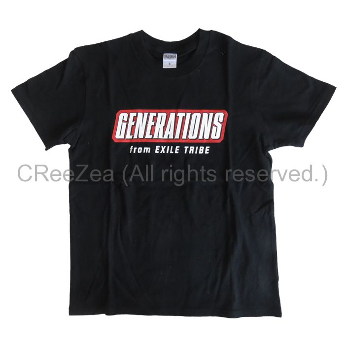 買取】Generations(ジェネレーションズ) LIVE TOUR 2016 SPEEDSTER Tシャツ ブラック TRIBE  STATION限定 || アーティストショップJP
