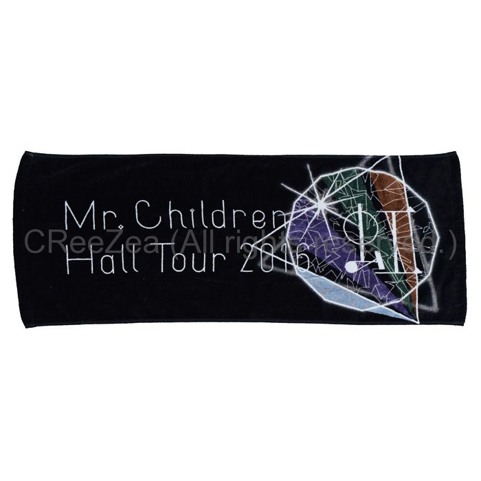 買取 Mr Children ミスチル Hall Tour 16 虹 Ray タオル ブラック アーティストショップjp