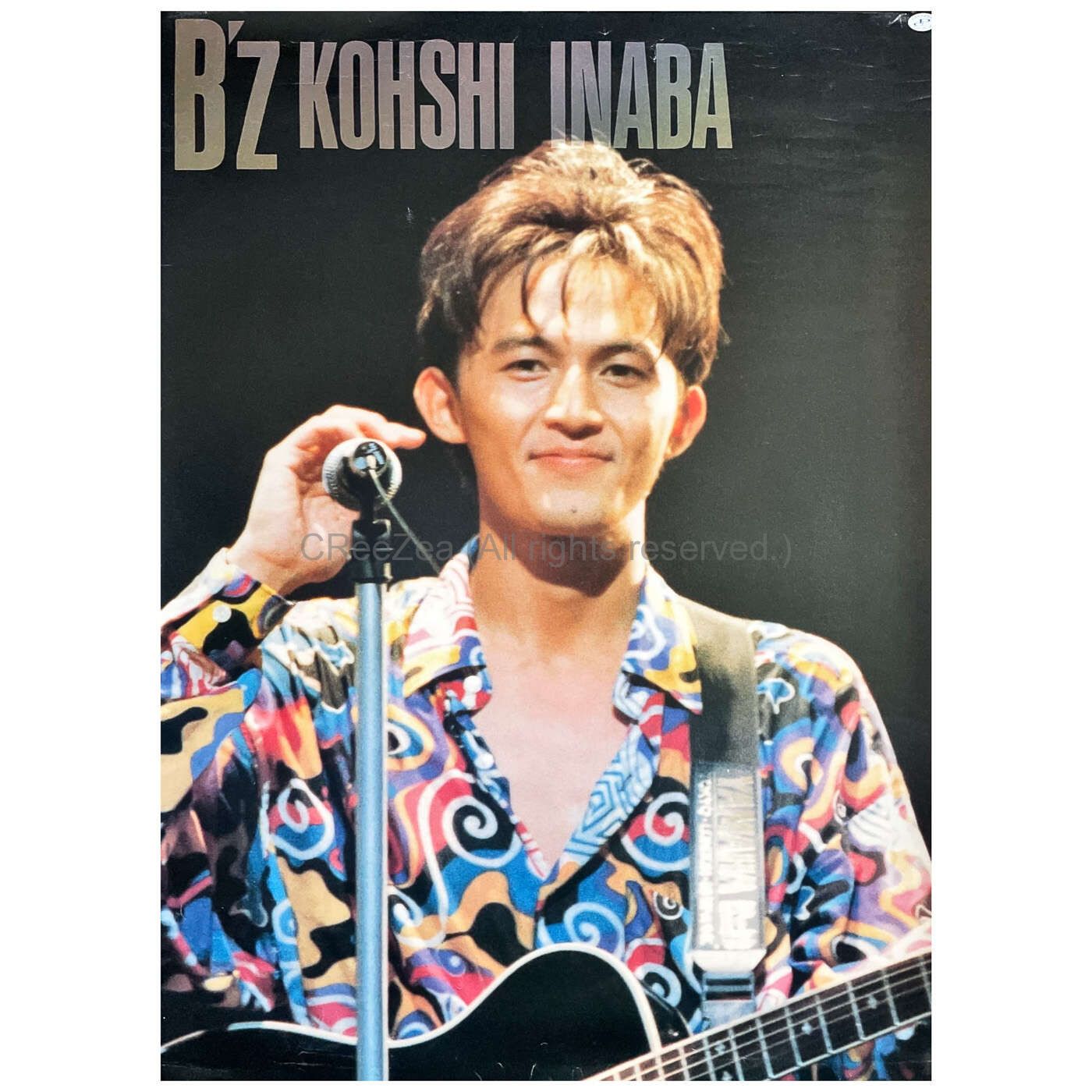 買取】B'z(ビーズ) ポスター 稲葉浩志 1992頃 A1 || アーティスト 