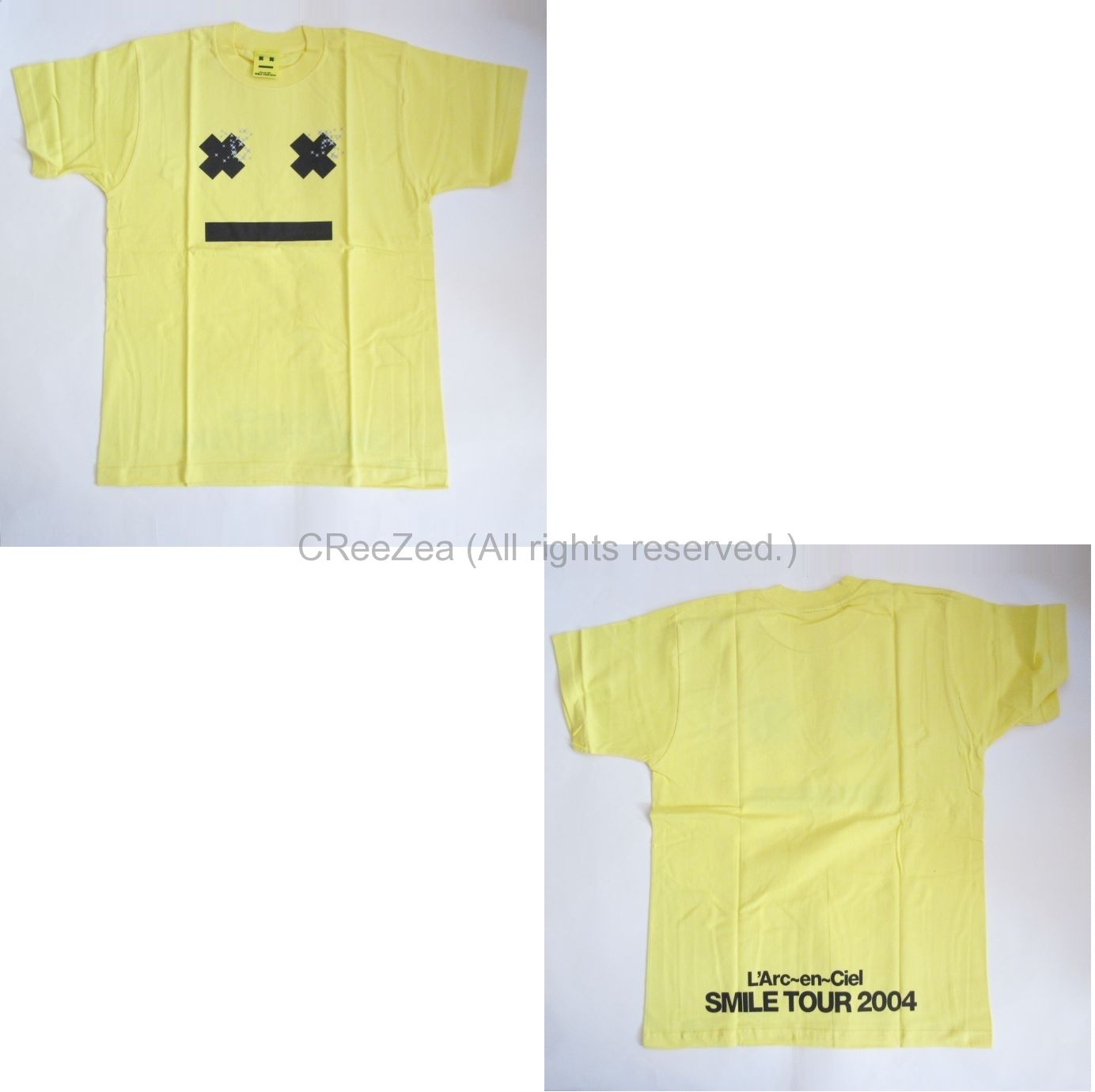 買取】L'Arc～en～Ciel(ラルク) SMILE TOUR 2004 Tシャツ(イエロー