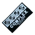COMPLEX(コンプレックス) 東日本大震災復興支援チャリティライブ　日本一心 ブックタオル バスタオル エンブレム ブラック
