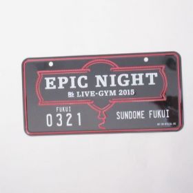 B'z(ビーズ) LIVE-GYM 2015 -Epic Night- メモリアルプレート　福井　3月21日