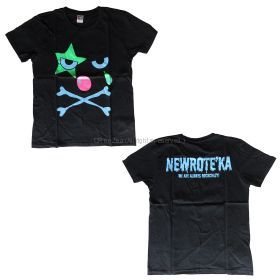 ニューロティカ(NEW ROTEeKA) 限定販売 Tシャツ ブラック we are always rockcrazy ブルーロゴ