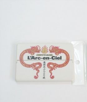 L'Arc～en～Ciel(ラルク) オフィシャルグッズ あぶらとり紙 超美人 ケース付